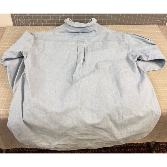 Warner Bros. Daffy Duck Button Down Shirt Men’s M “Who Me Stressed” Looney Tunes - Picture 5 of 6